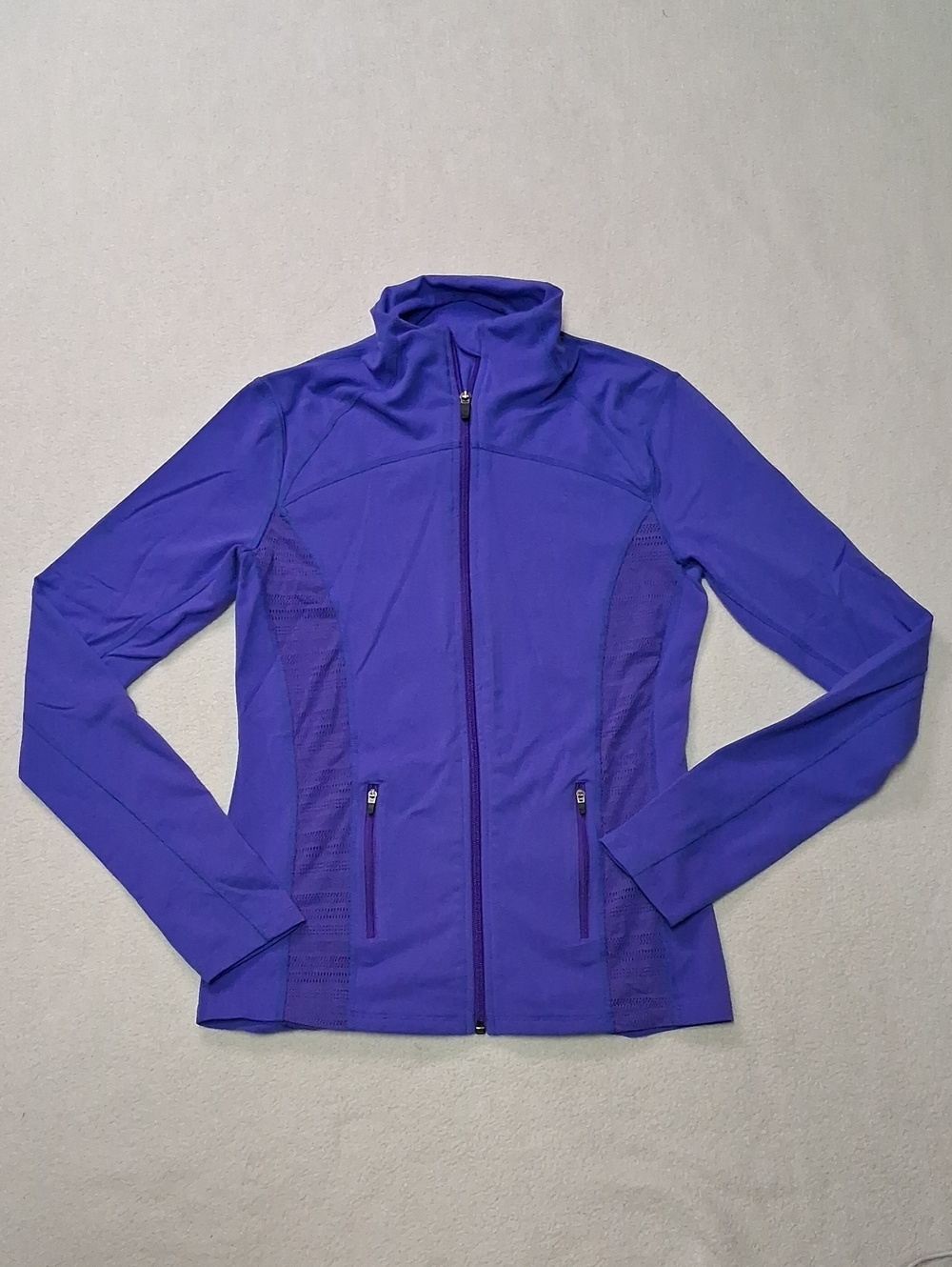 Tuff Athletics Vibrant Purple Full-Zip Utility Jacket